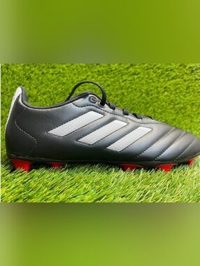 Adidas Goletto VIII Firm Ground Soccer Cleats Black/White/Red Men's 10